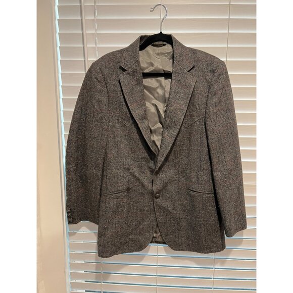 Panhandle Slim Gray Western Blazer Sport Coat - Size 40R - Picture 1 of 6